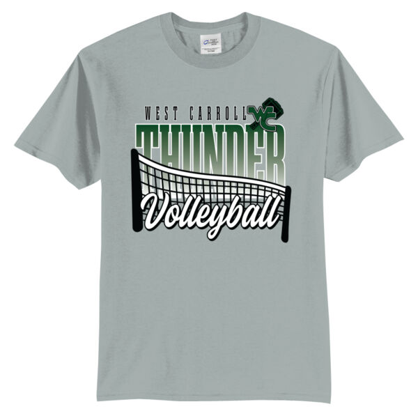 West Carroll JH Volleyball 2026 Logo 1 - Tall Core Blend Tee Thumbnail