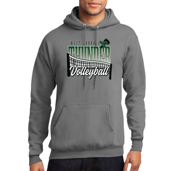 West Carroll JH Volleyball 2026 Logo 1 - Core Fleece Pullover Hooded Sweatshirt Thumbnail