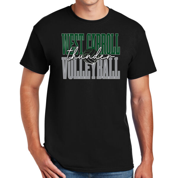 West Carroll JH Volleyball 2026 Logo 2 - DryBlend ® 50 Cotton/50 Poly T Shirt Thumbnail