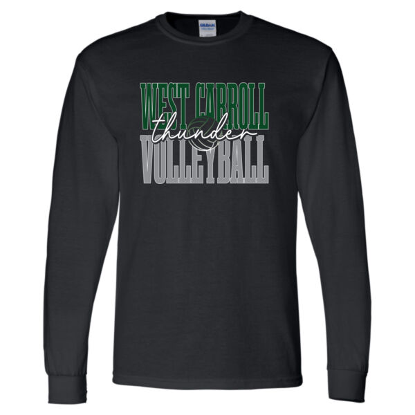 West Carroll JH Volleyball 2026 Logo 2 - DryBlend® 50/50 Long Sleeve T-Shirt Thumbnail