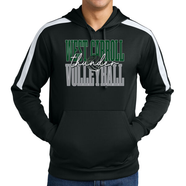 West Carroll JH Volleyball 2026 Logo 2 - Sport Wick ® Fleece United Pullover Hoodie Thumbnail