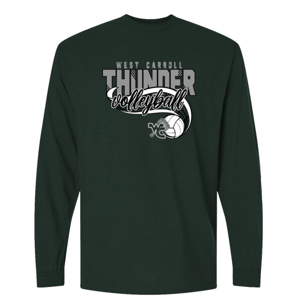 West Carroll JH Volleyball 2026 Logo 3 - DryBlend® 50/50 Long Sleeve T-Shirt Thumbnail