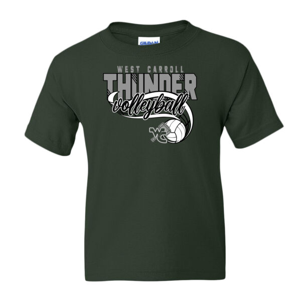 West Carroll JH Volleyball 2026 Logo 3 - DryBlend® Youth T-Shirt Thumbnail