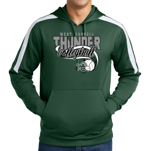 West Carroll JH Volleyball 2026 Logo 3 - Sport Wick ® Fleece United Pullover Hoodie Thumbnail